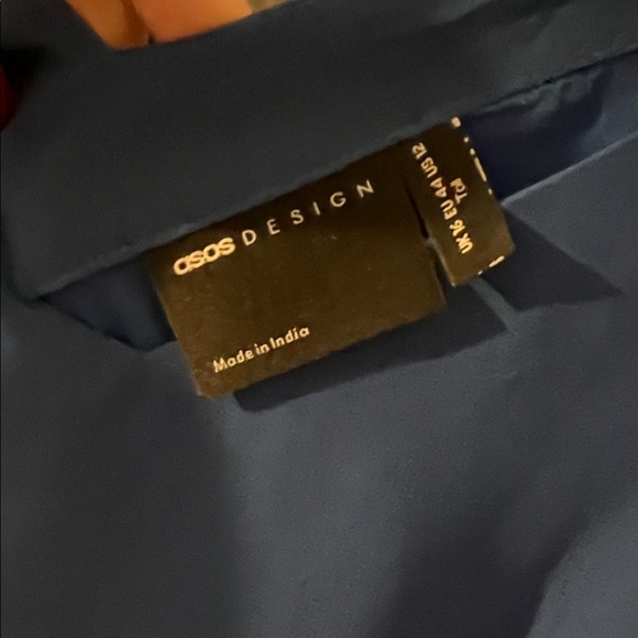 Elegant Spaghetti Strap Blue Pleated Midi Dress- Tall - Picture 2 of 7